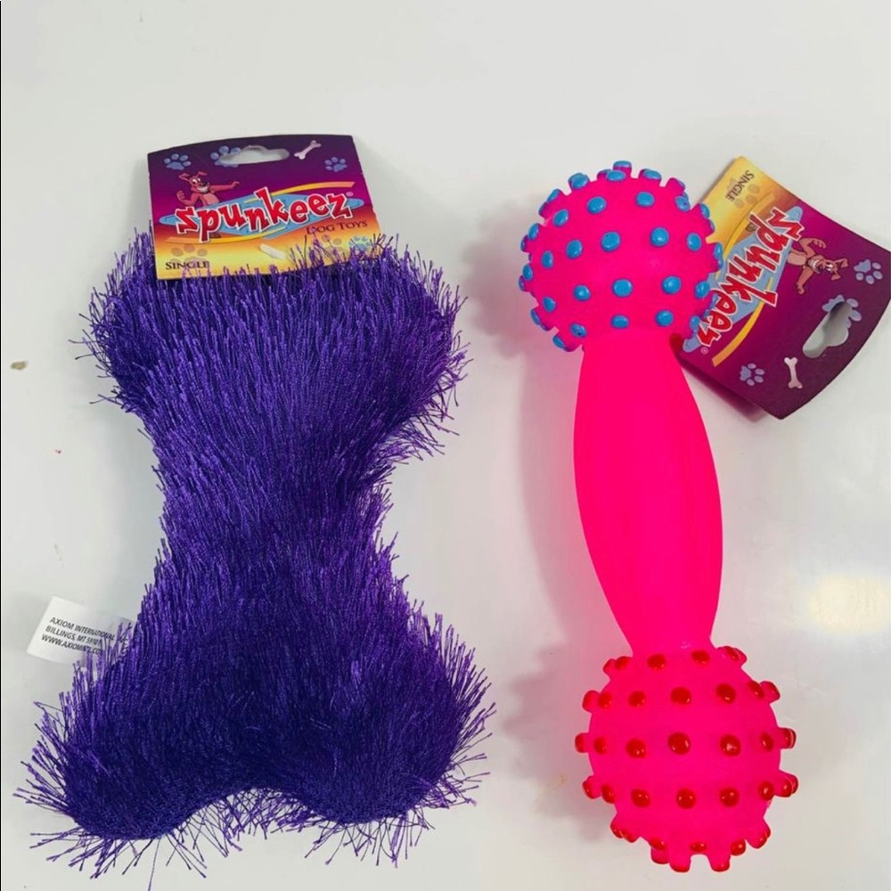 Brand New (2) squeaky dog toys